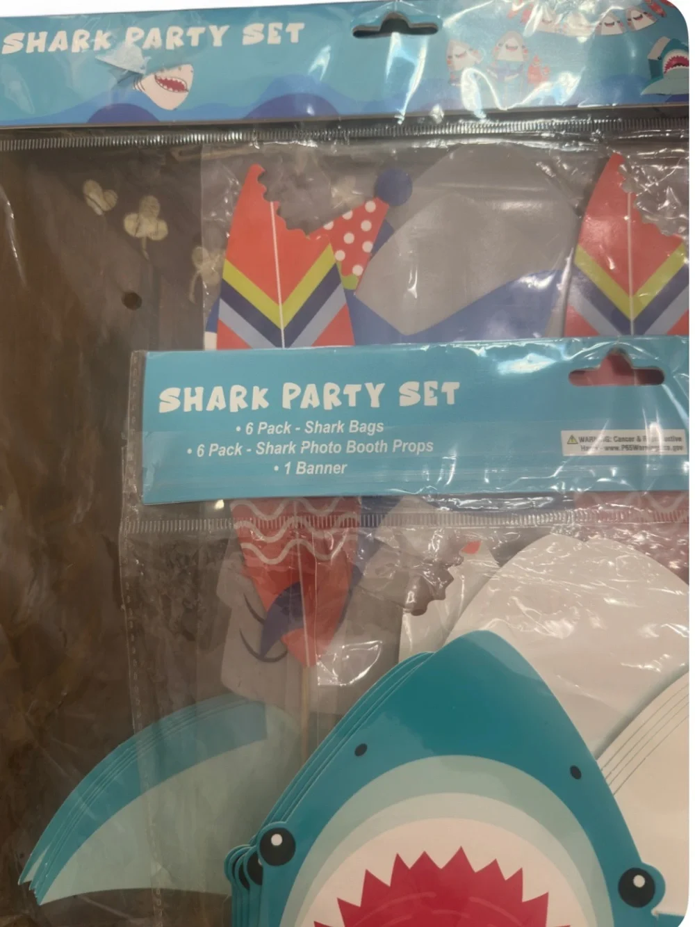 Shark Party Decoration Set (Lot of 2) NWT
